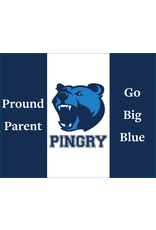 Proud Parent/Go Big Blue car magnet