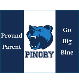 Proud Parent/Go Big Blue car magnet