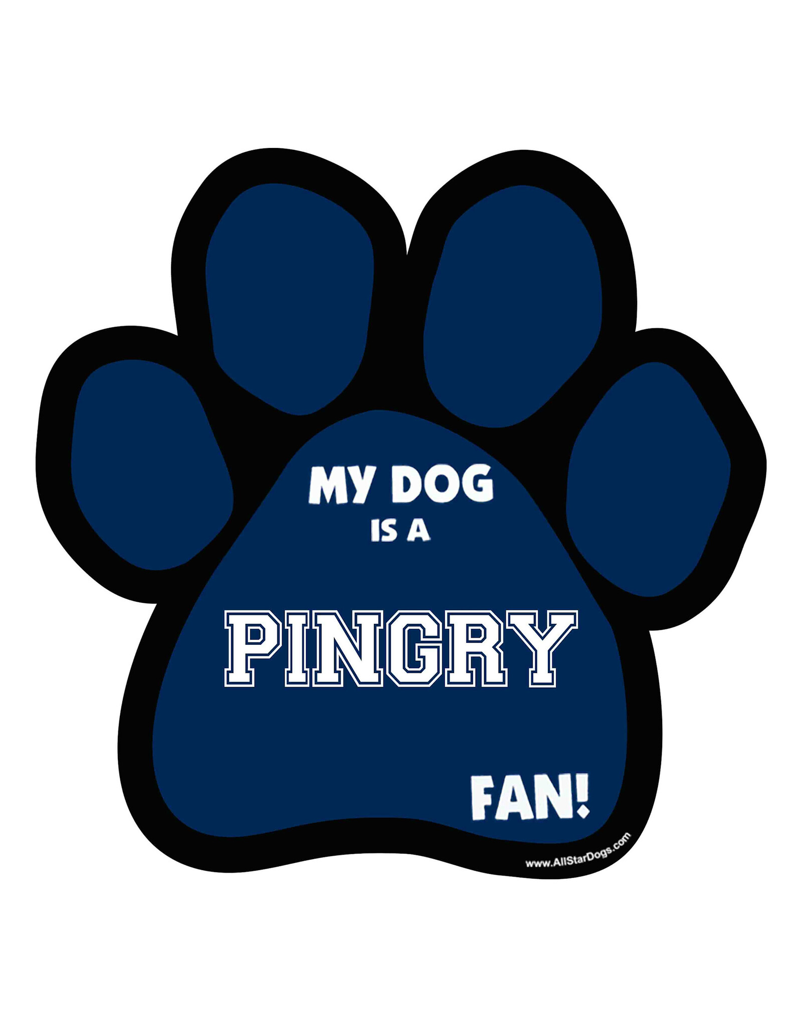 All Star Dogs All Star Dog Paw Car Magnet