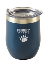 16 oz. To-Go cooler with laser etched "Pingry Pride" over paw print