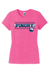 Ladies Tri-blend shirt -Bear Striped