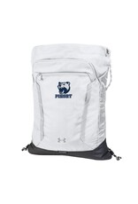 Under Armour Hustle Sackpack-white w/ Bear