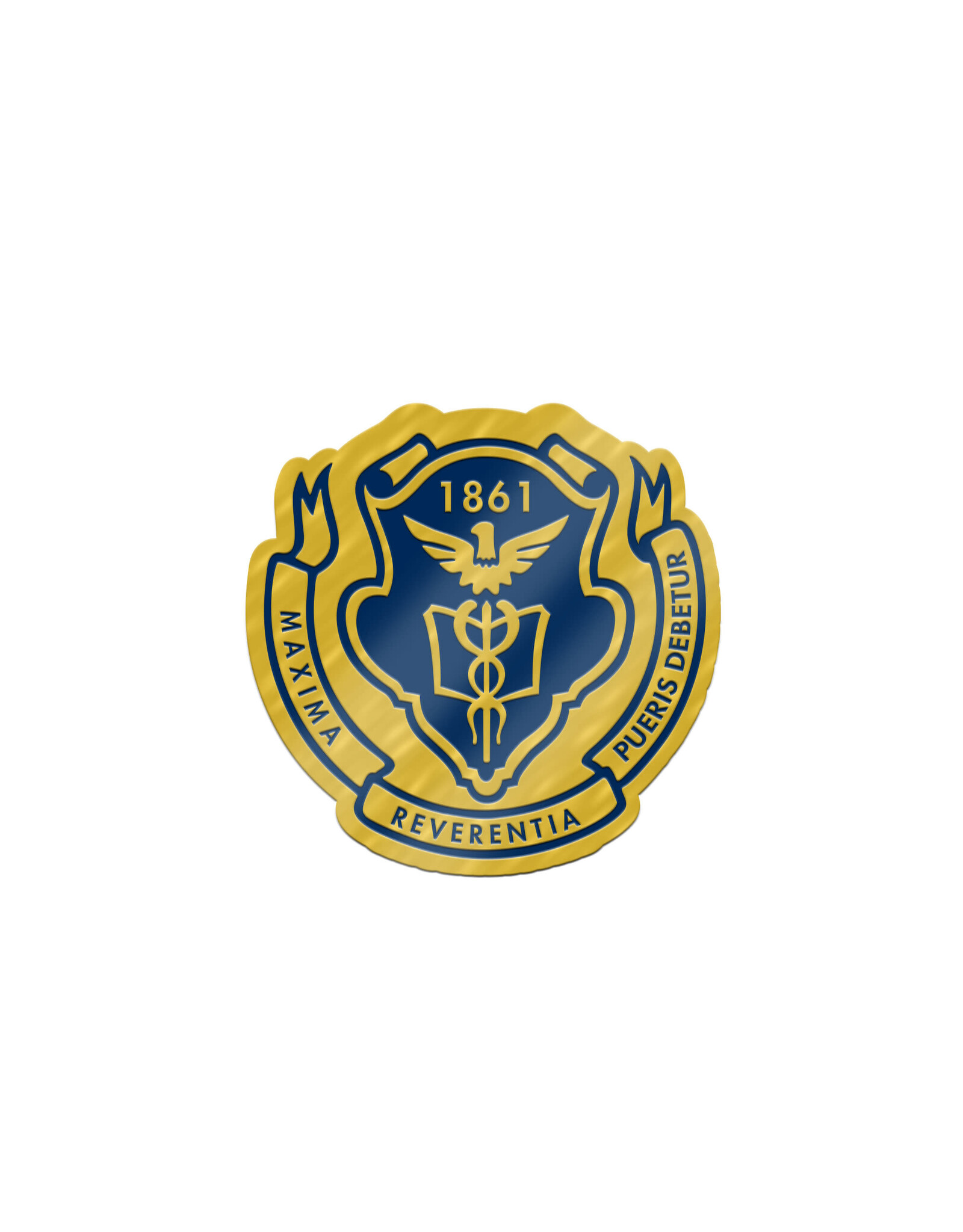 Brass Lapel Pin Pingry Seal