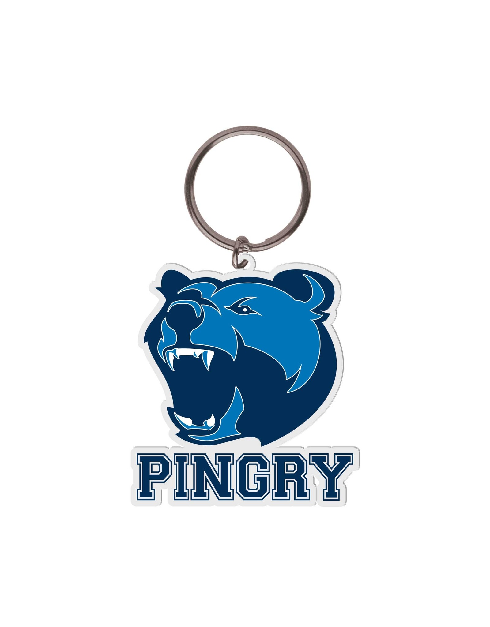 PVC Keytag Growling Bear