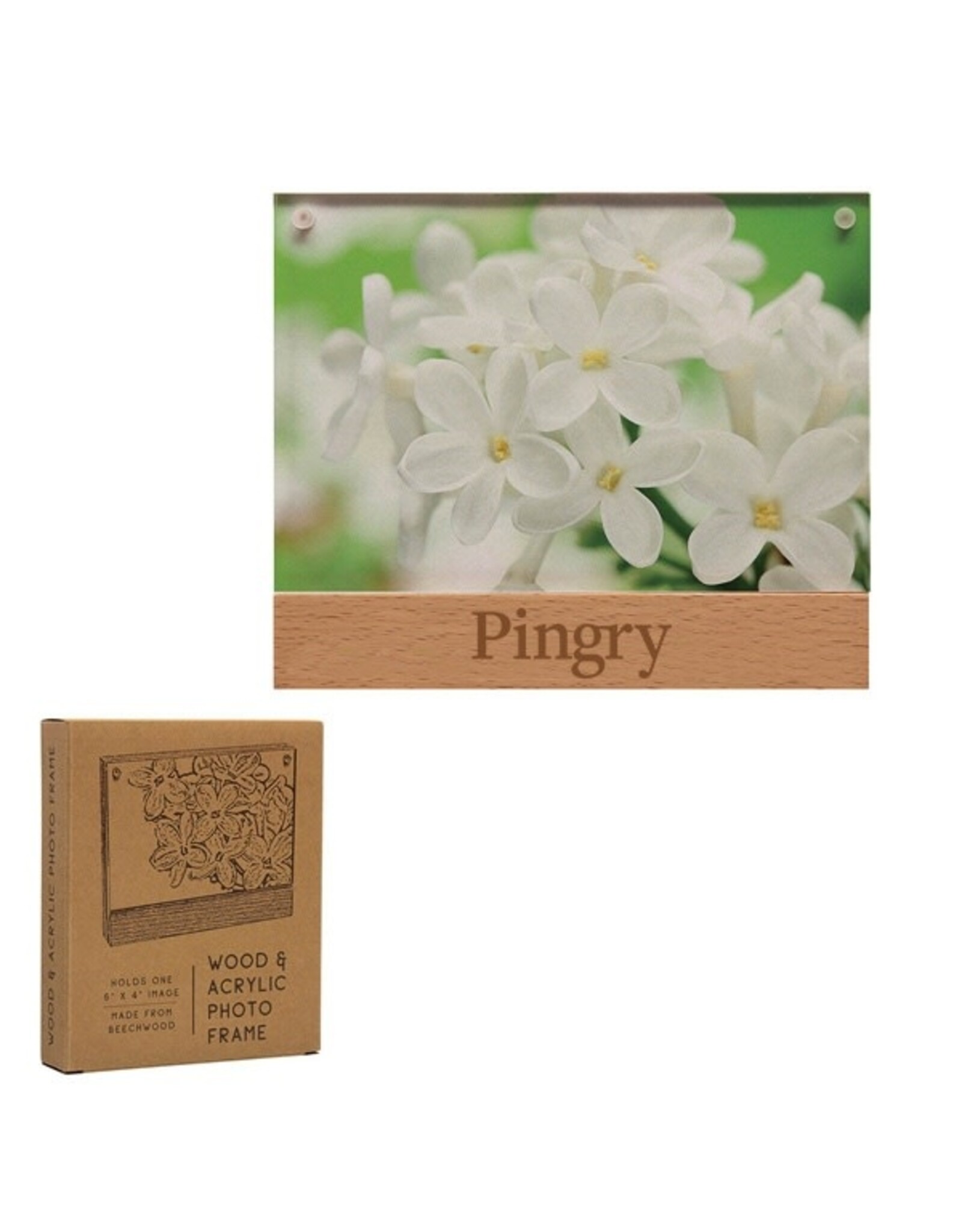 6" x 4" Wood and Acrylic Frame