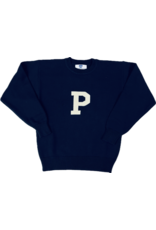 Adult Knit Cotton Crew "P" Sweater