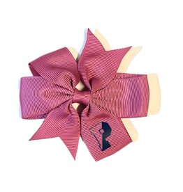 Small Pink Pingry bow with Alligator Clip