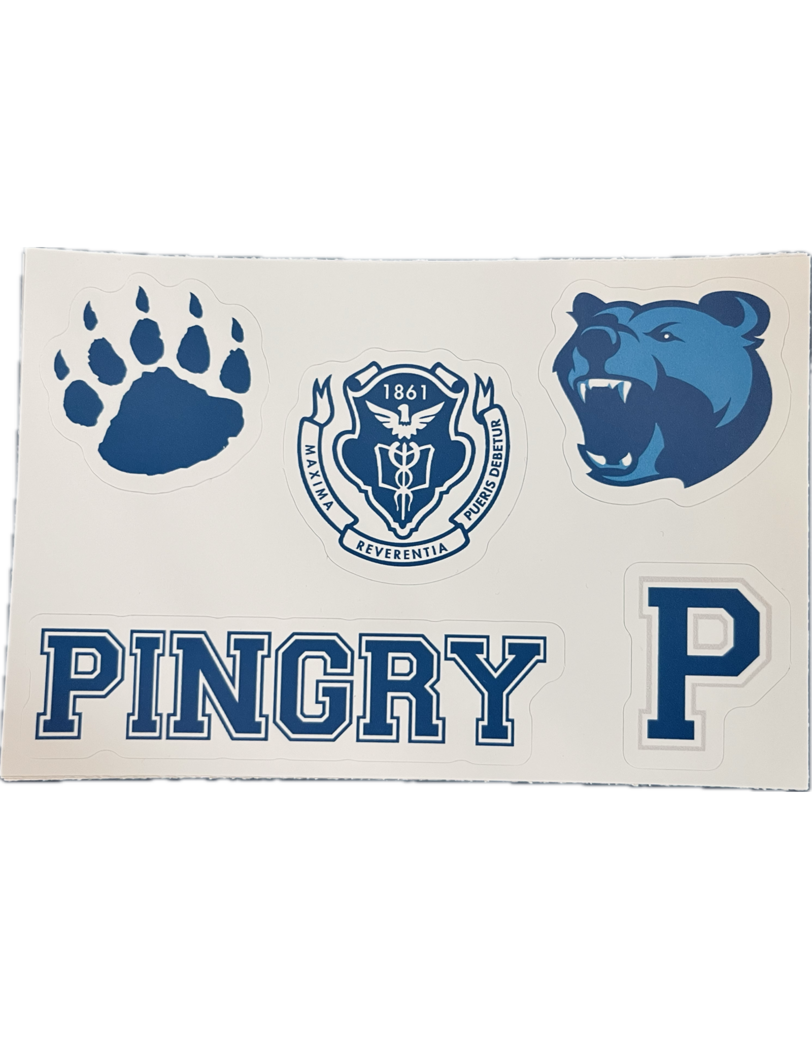 One-Sheet Removable Vinyl Pingry Stickers