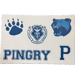 One-Sheet Removable Vinyl Pingry Stickers