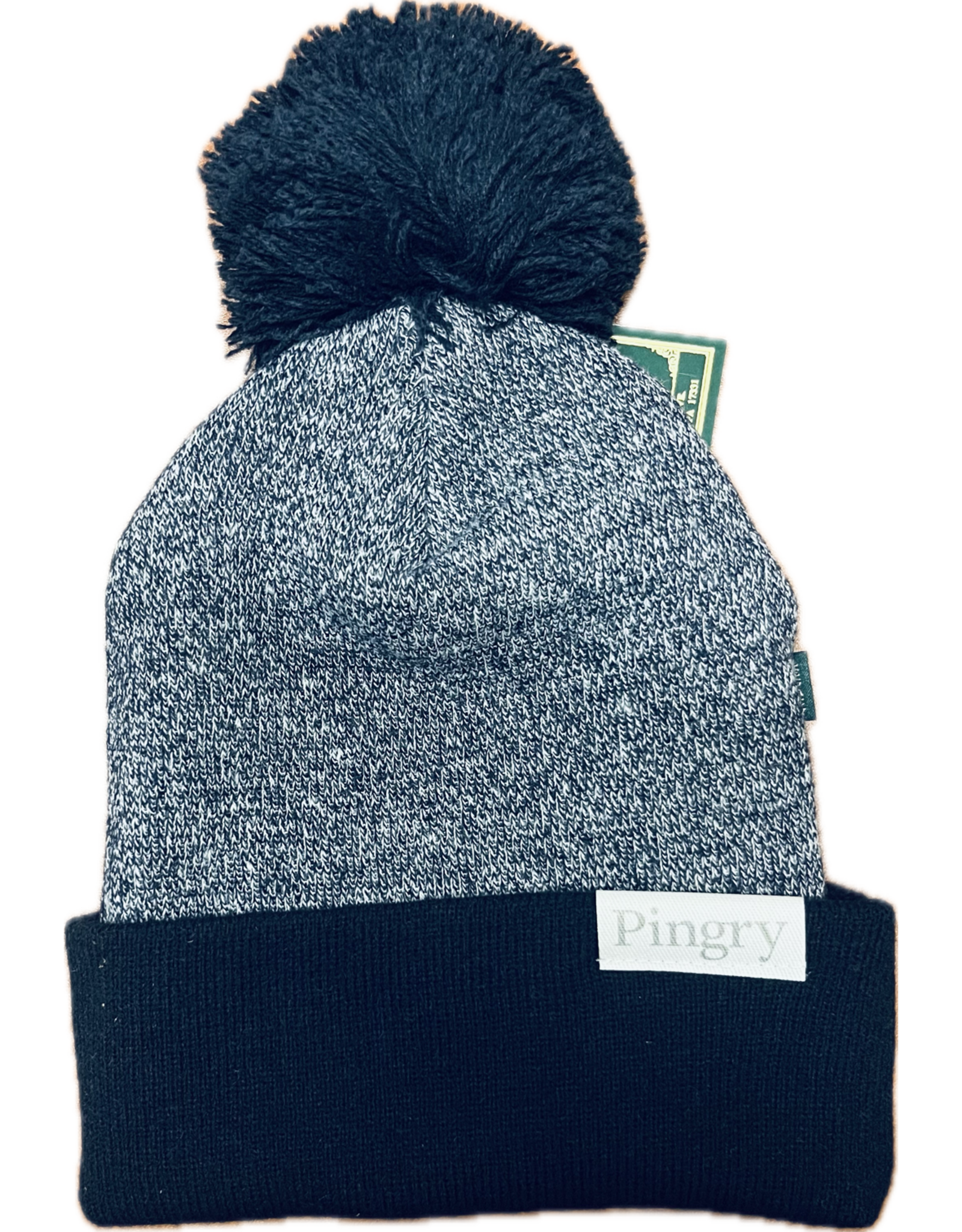 L2 Brand Marled cuff Beanie with Pom Pom