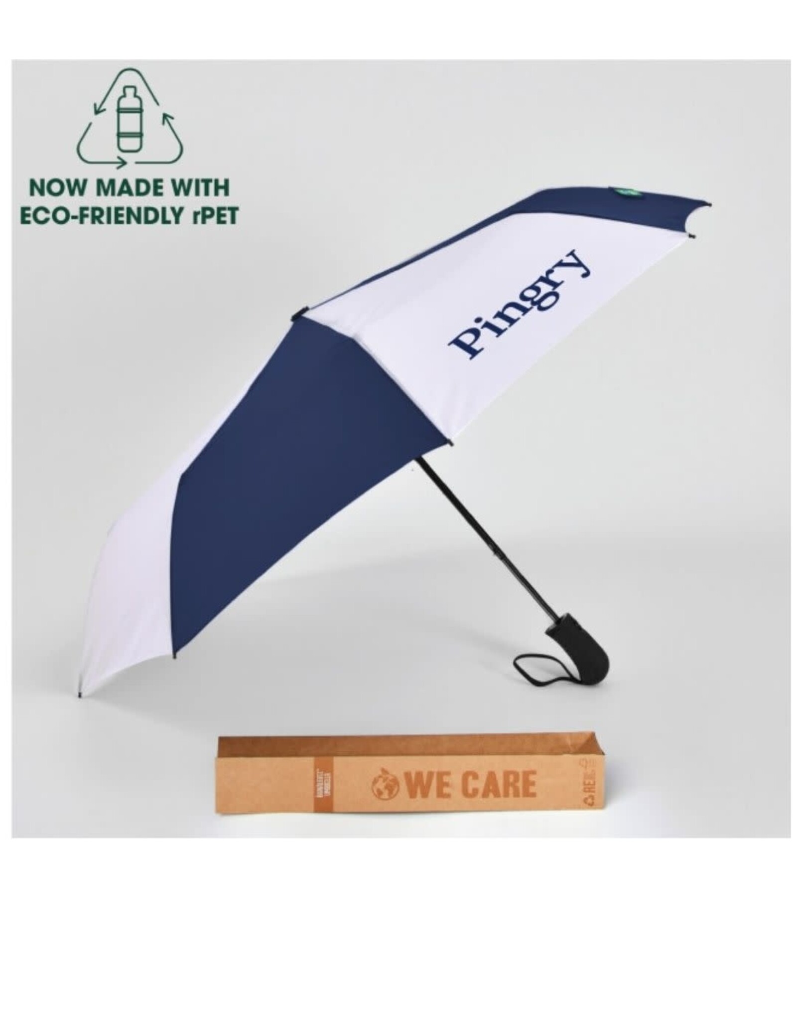 Travel Umbrella-Navy/White