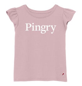 L2 Brand Girl's flutter sleeve tee