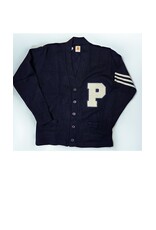 Unisex 5-Button V-Neck Varsity Cardigan