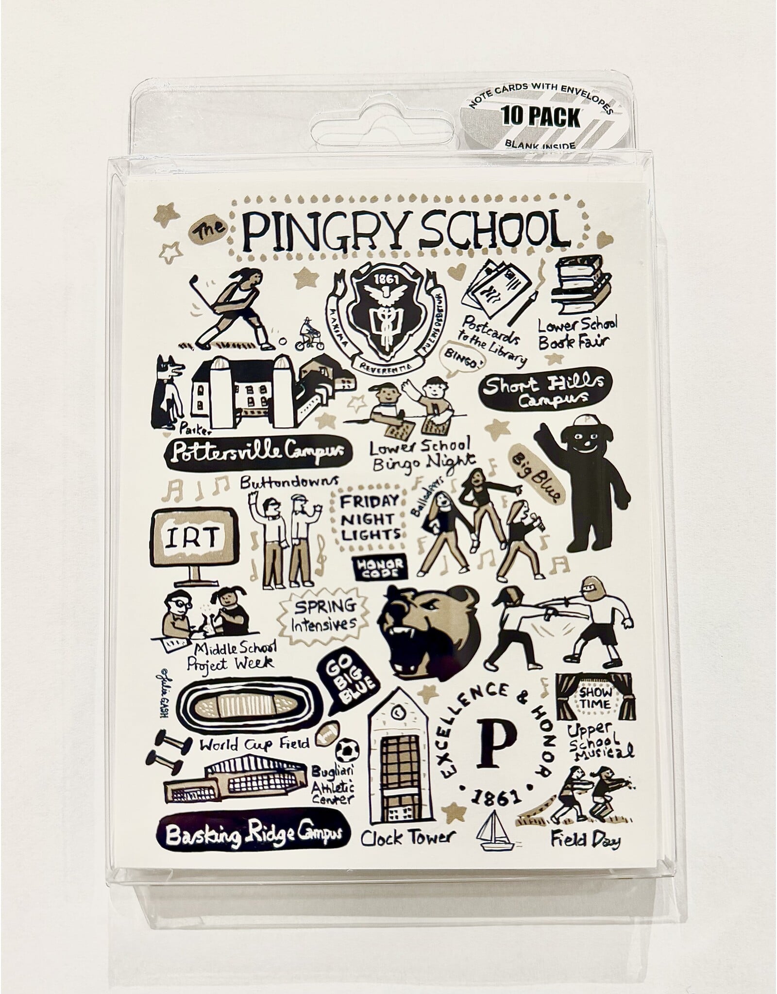 Pingry Julia Gash Art Note Cards 10pack