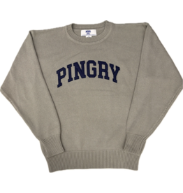 Crew Sweater with Felt Pingry