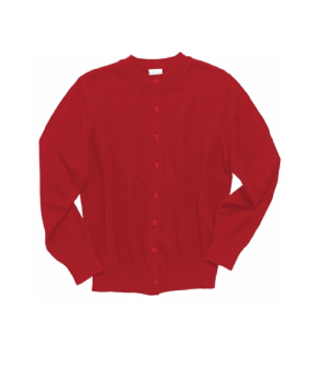 Elderwear Red Cardigan Sweater