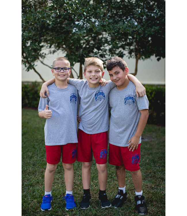 Alston's Embroidery PE Shorts - Red