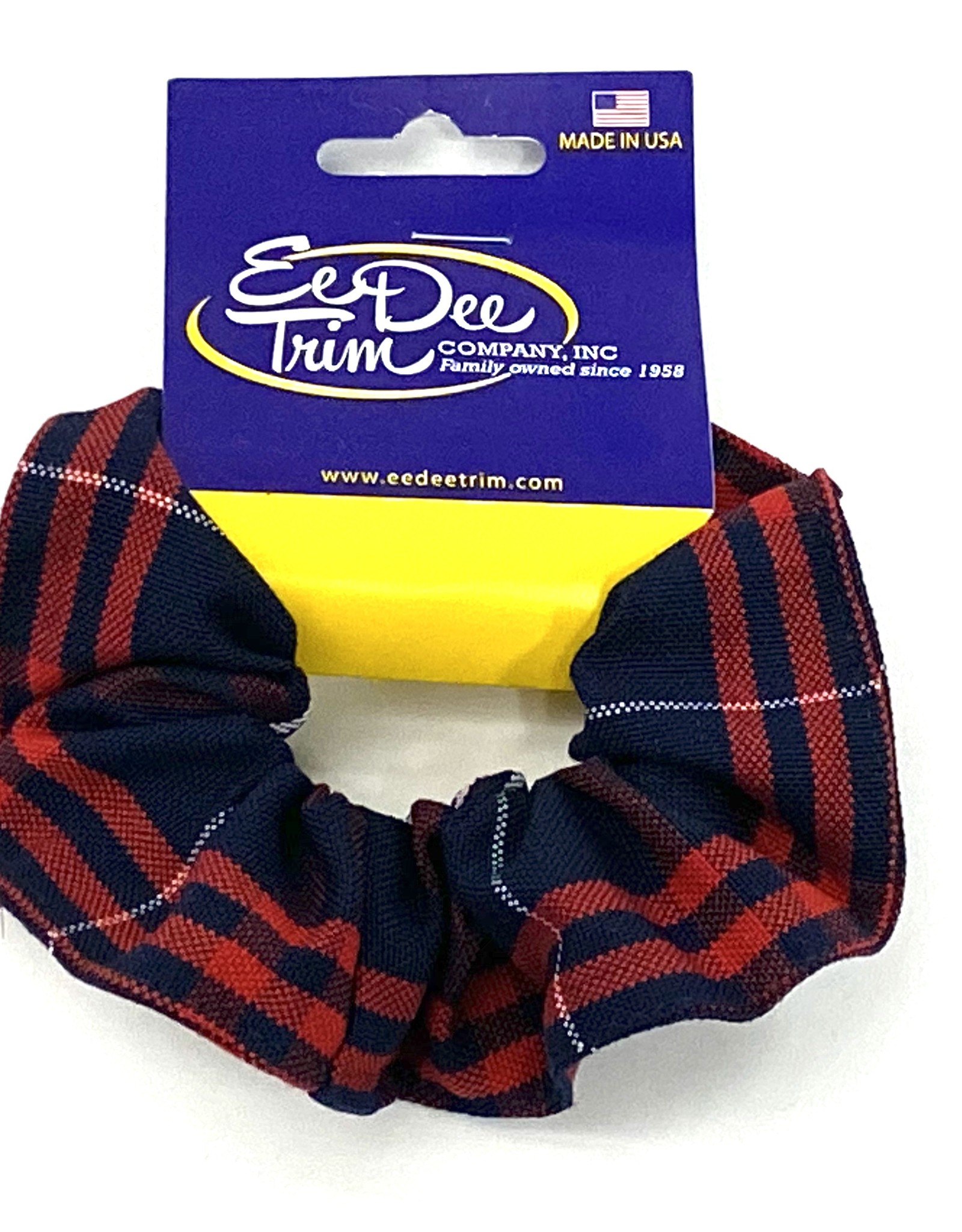 Ee Dee Trim Plaid Scrunchie - FBE17