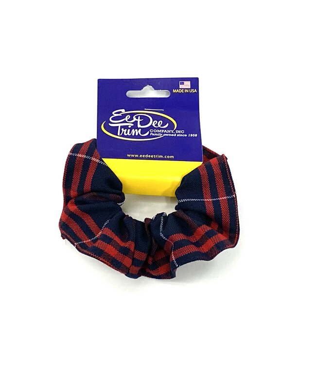 Ee Dee Trim Plaid Scrunchie - FBE17