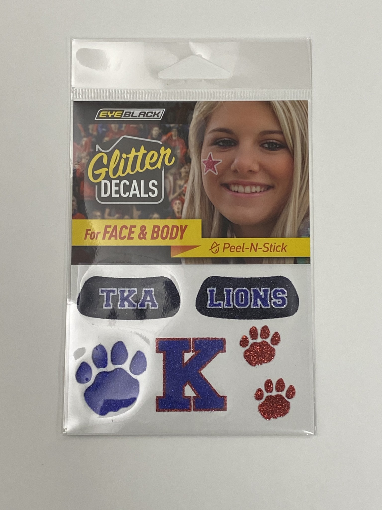 Glitter Face Decals The King's Academy School Store