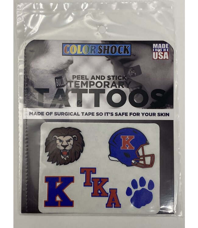 CDI Football Face Temporary Tattoos pack