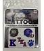 CDI Football Face Temporary Tattoos pack