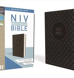 HarperCollins Christian Publishing NIV Thinline Bible - Black Geometric