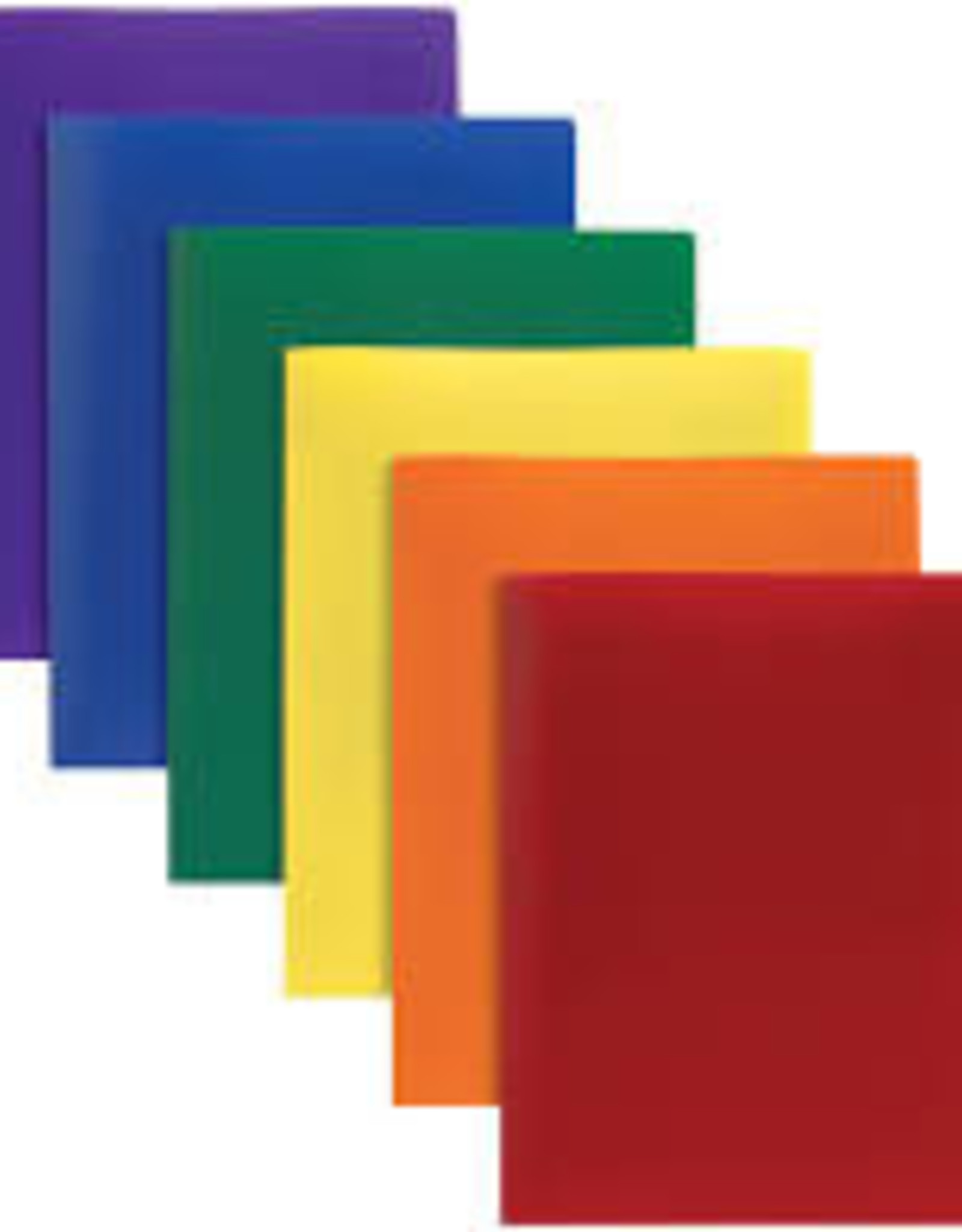 Office Depot Plastic Folder without Prongs - Assorted Colors