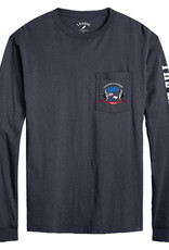 League League L/S Pocket Tee - Fall Navy with Seal