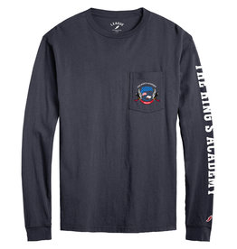 League League L/S Pocket Tee - Fall Navy with Seal