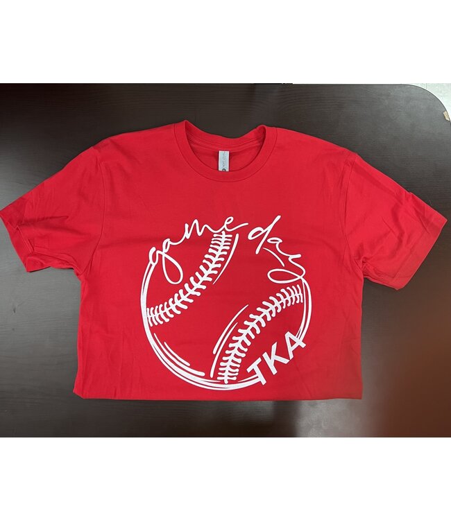 Alston's Embroidery Game Day Tee - Red