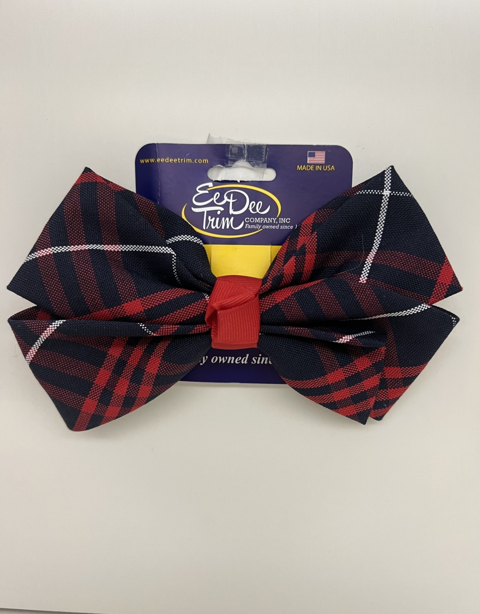 Ee Dee Trim Giant Plaid Bow - FBE213