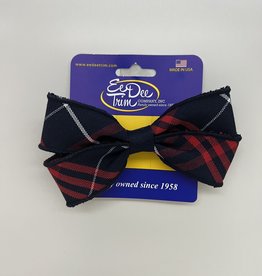 Ee Dee Trim Plaid Bow on Elastic - FBE114