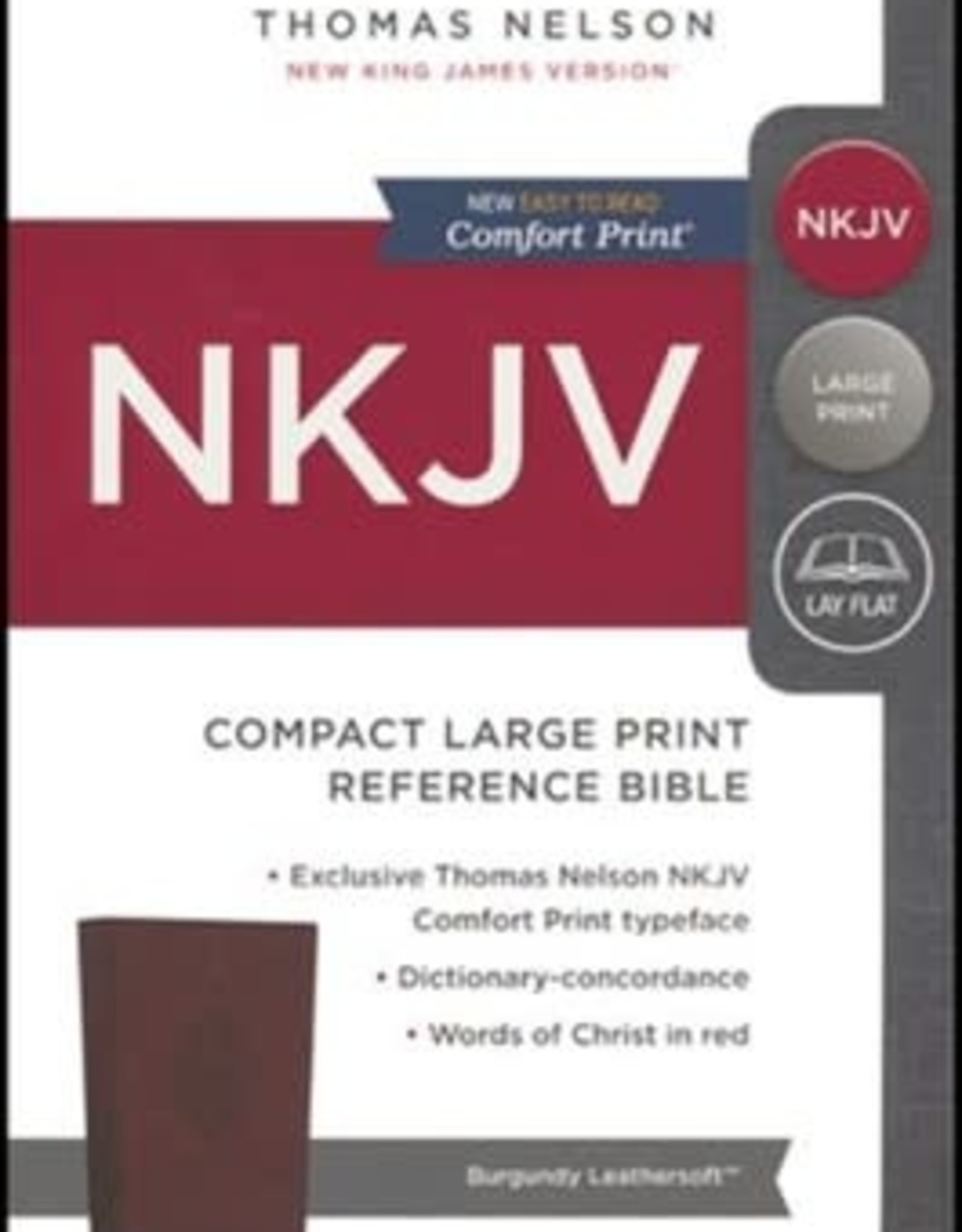 NKJV - Burgundy Leathersoft - Large Print