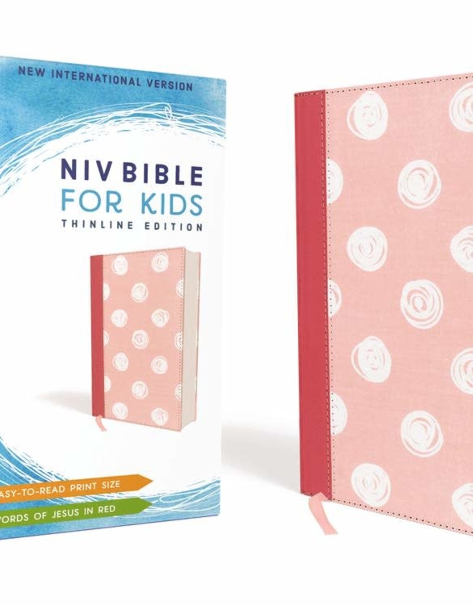 HarperCollins Christian Publishing NIV Bible For Kids - Pink With White Polka Dots