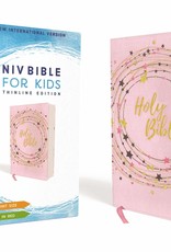 NIV Bible for Kids - Pink with circles and stars