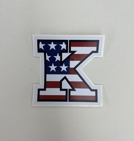 Ouray Sportswear K USA FLAG STICKER