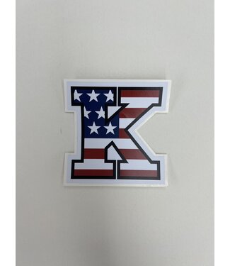 Ouray Sportswear K USA FLAG STICKER