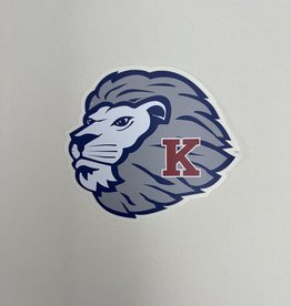 Ouray Lion Mascot w/ K Sticker