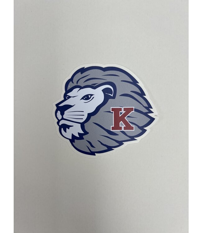 Ouray Lion Mascot w/ K Sticker