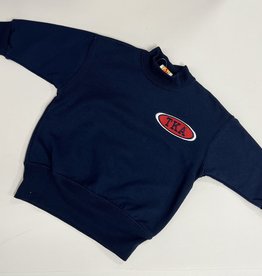 School Apparel Navy Crew Sweatshirt TKA Embroidery - Discontinued