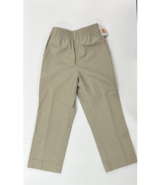 School Apparel Unisex Khaki Pants/Elastic