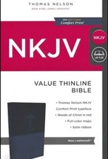 NKJV Thinline Bible - Navy Blue