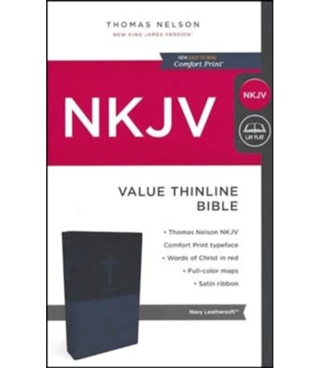 NKJV Thinline Bible - Navy Blue