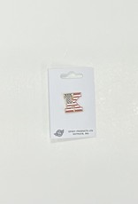Spirit Spirit 1" Etched Enamel Pin / JL021 - K with American Flag