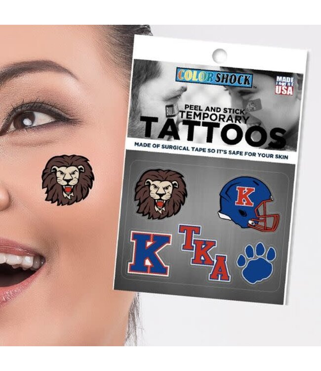 CDI Football Face Temporary Tattoos pack