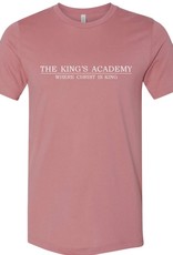 Bella + Canvas Pyra 2022- The King's Academy Tee - Mauve