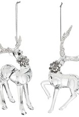 Demdaco Ice Sculpture Deer Ornaments - Assorted