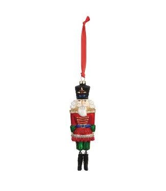Demdaco Blown Glass Nutcracker Glass Ornament