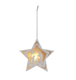 Demdaco Star Nativity Light-up Ornament